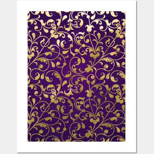 Arabic Gold pattern #16 Wall Art by GreekTavern